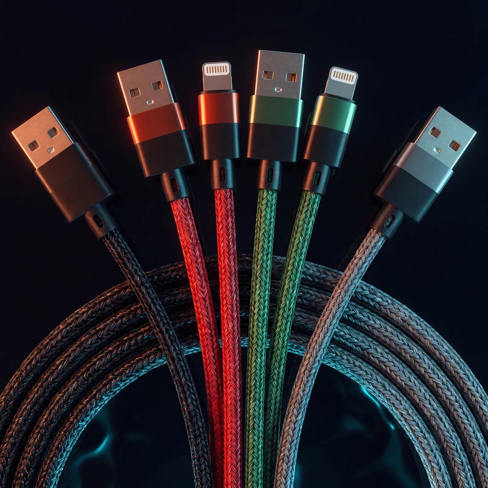 Câble tressé USB-A → Lightning