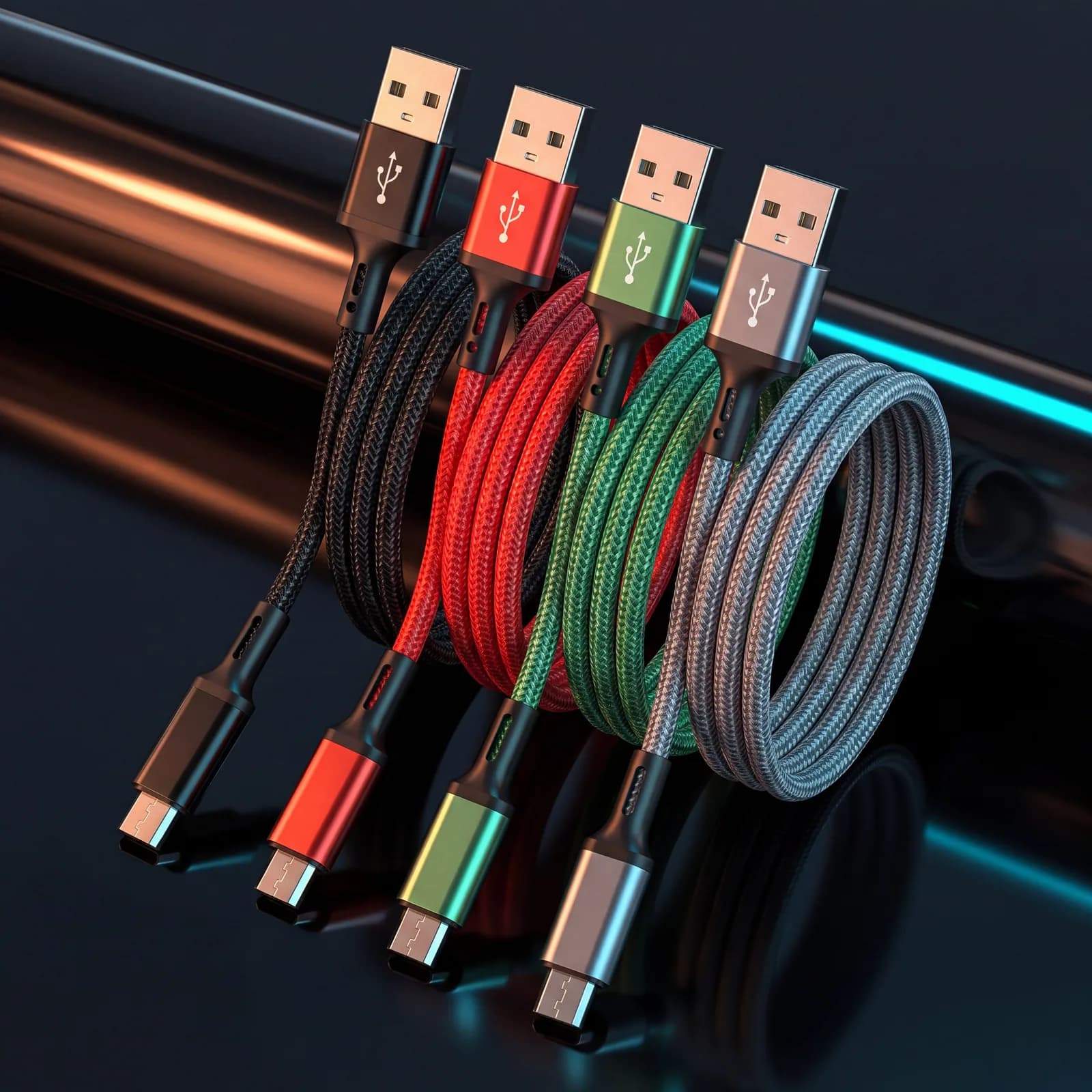 Câble tressé USB-A → Micro-USB