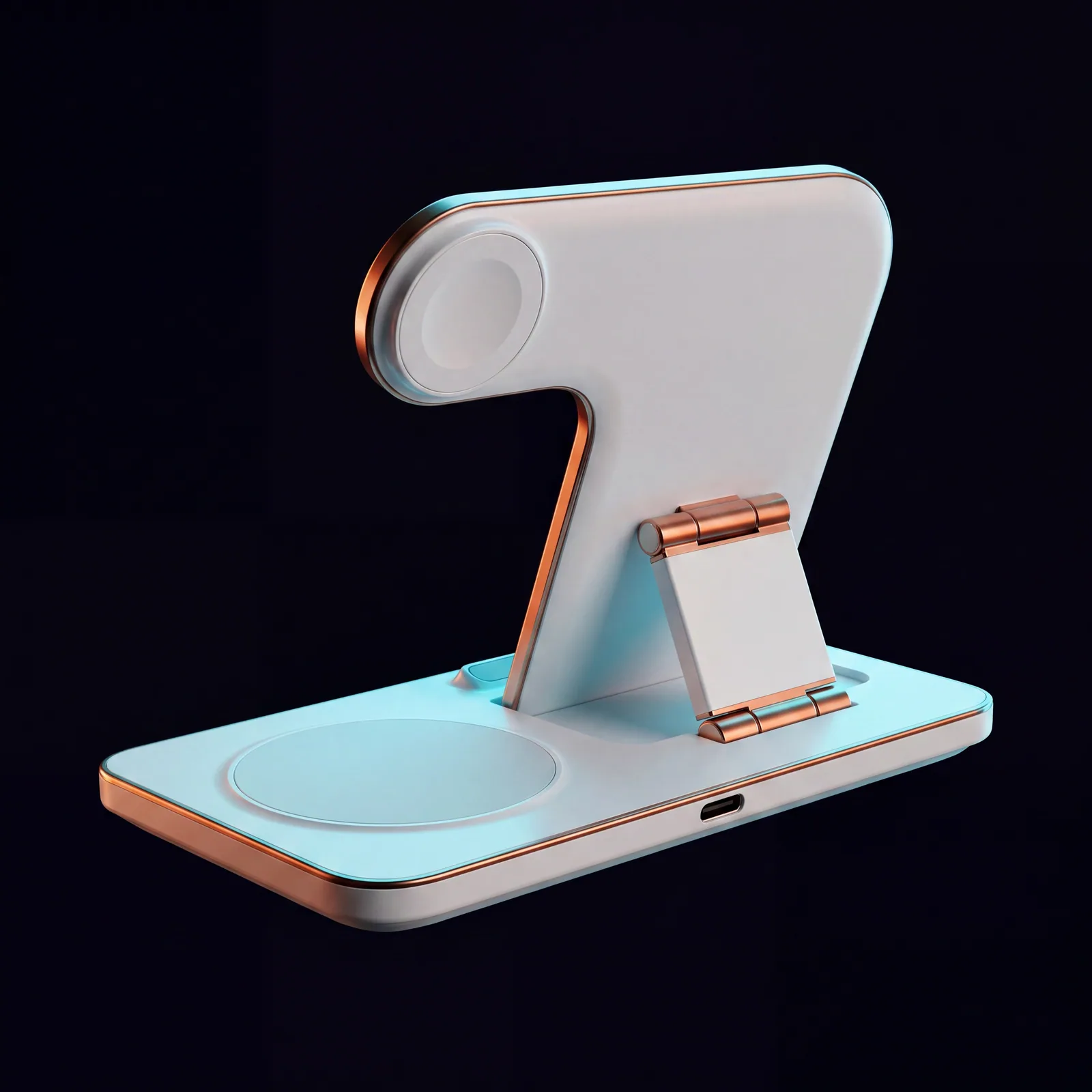 Station foldable 3-en-1 · iPhone + Watch + AirPods
